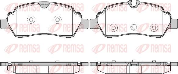 Remsa 1605.00 - Bremžu uzliku kompl., Disku bremzes autodraugiem.lv