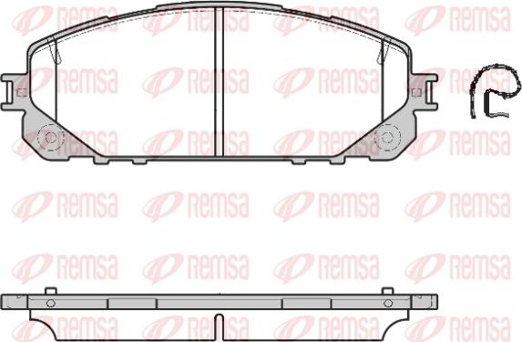 Remsa 1613.00 - Bremžu uzliku kompl., Disku bremzes autodraugiem.lv