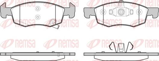 Remsa 1634.02 - Bremžu uzliku kompl., Disku bremzes autodraugiem.lv