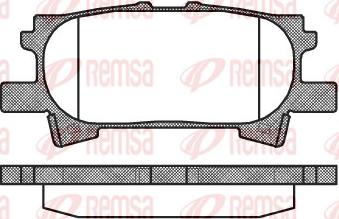 Remsa 1040.00 - Bremžu uzliku kompl., Disku bremzes autodraugiem.lv