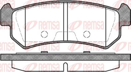 Remsa 1048.00 - Bremžu uzliku kompl., Disku bremzes autodraugiem.lv