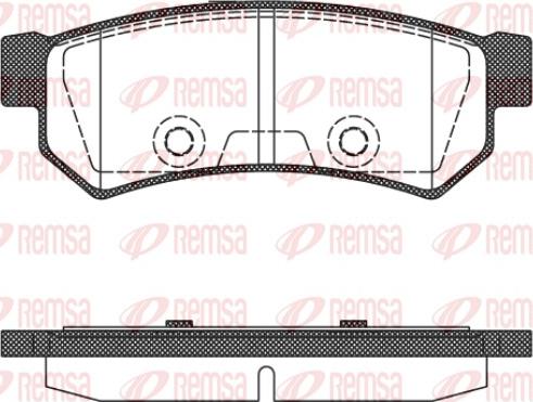 Remsa 1048.10 - Bremžu uzliku kompl., Disku bremzes autodraugiem.lv