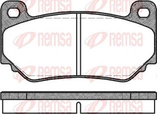 Remsa 1057.00 - Bremžu uzliku kompl., Disku bremzes autodraugiem.lv