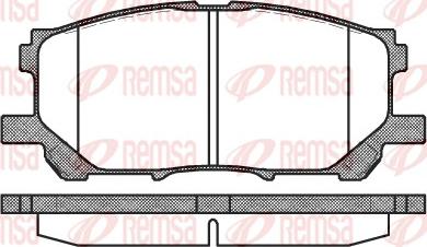 Remsa 1039.00 - Bremžu uzliku kompl., Disku bremzes autodraugiem.lv