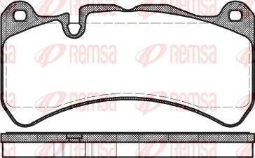 Remsa 1192.00 - Bremžu uzliku kompl., Disku bremzes autodraugiem.lv