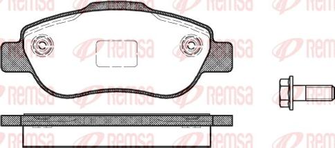 Remsa 1100.00 - Bremžu uzliku kompl., Disku bremzes autodraugiem.lv