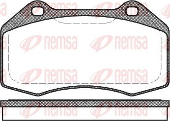 Remsa 1113.00 - Bremžu uzliku kompl., Disku bremzes autodraugiem.lv