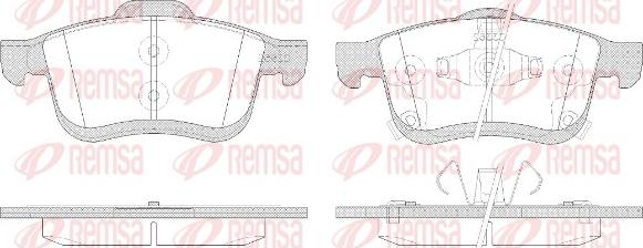 Remsa 1183.42 - Bremžu uzliku kompl., Disku bremzes autodraugiem.lv