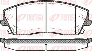 Remsa 1126.08 - Bremžu uzliku kompl., Disku bremzes autodraugiem.lv