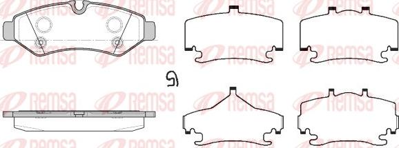 Remsa 1867.00 - Bremžu uzliku kompl., Disku bremzes autodraugiem.lv