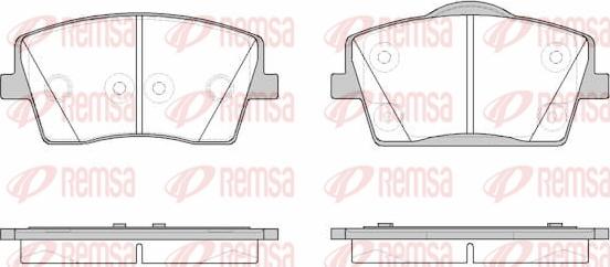 Remsa 1823.00 - Bremžu uzliku kompl., Disku bremzes autodraugiem.lv