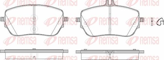 Remsa 1827.00 - Bremžu uzliku kompl., Disku bremzes autodraugiem.lv