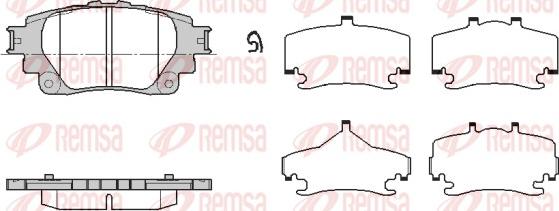 Remsa 1871.00 - Bremžu uzliku kompl., Disku bremzes autodraugiem.lv