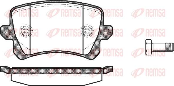 Remsa 1342.00 - Bremžu uzliku kompl., Disku bremzes autodraugiem.lv