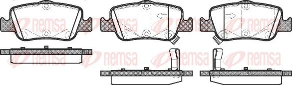 Remsa 1356.02 - Bremžu uzliku kompl., Disku bremzes autodraugiem.lv