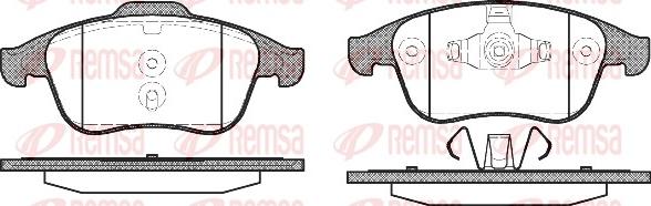 Remsa 1350.00 - Bremžu uzliku kompl., Disku bremzes autodraugiem.lv