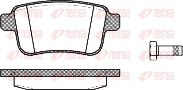 Remsa 1352.00 - Bremžu uzliku kompl., Disku bremzes autodraugiem.lv