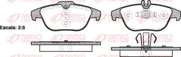 Remsa 1305.00 - Bremžu uzliku kompl., Disku bremzes autodraugiem.lv