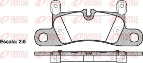 Remsa 1379.20 - Bremžu uzliku kompl., Disku bremzes autodraugiem.lv