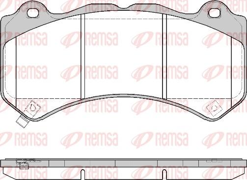 Remsa 1376.04 - Bremžu uzliku kompl., Disku bremzes autodraugiem.lv