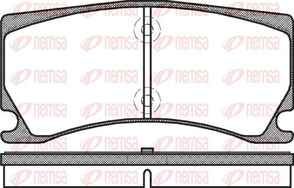 Remsa 1378.00 - Bremžu uzliku kompl., Disku bremzes autodraugiem.lv