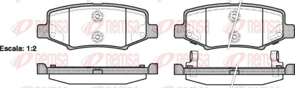 Remsa 1264.02 - Bremžu uzliku kompl., Disku bremzes autodraugiem.lv