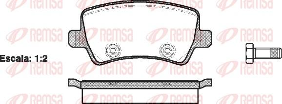 Remsa 1236.00 - Bremžu uzliku kompl., Disku bremzes autodraugiem.lv