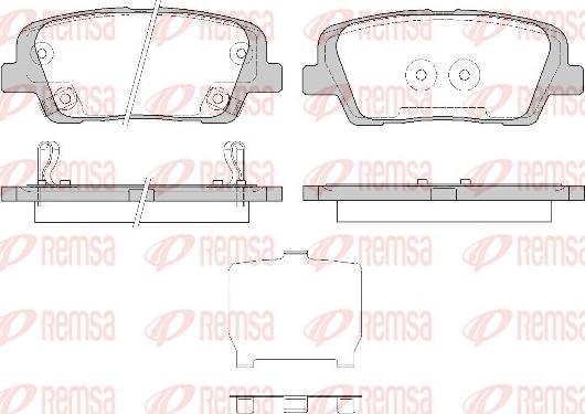 Remsa 1274.42 - Bremžu uzliku kompl., Disku bremzes autodraugiem.lv