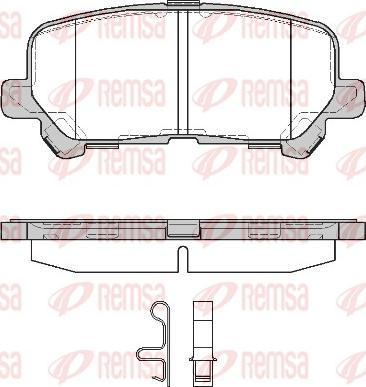 Remsa 1270.02 - Bremžu uzliku kompl., Disku bremzes autodraugiem.lv