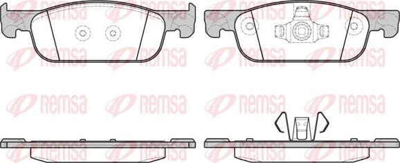 Remsa 1718.00 - Bremžu uzliku kompl., Disku bremzes autodraugiem.lv