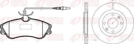 Remsa 8634.00 - Bremžu komplekts, Disku bremzes autodraugiem.lv