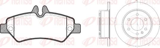Remsa 81246.00 - Bremžu komplekts, Disku bremzes autodraugiem.lv