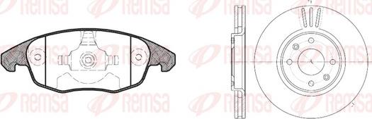 Remsa 81248.00 - Bremžu komplekts, Disku bremzes autodraugiem.lv