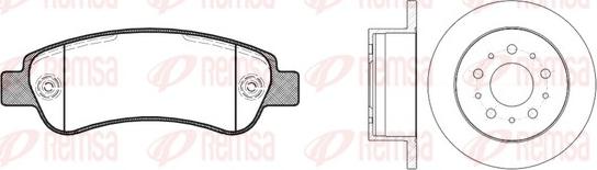 Remsa 81238.00 - Bremžu komplekts, Disku bremzes autodraugiem.lv