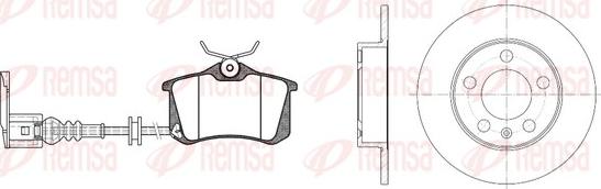 Remsa 8263.08 - Bremžu komplekts, Disku bremzes autodraugiem.lv