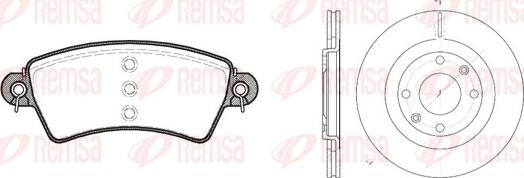 Remsa 8726.00 - Bremžu komplekts, Disku bremzes autodraugiem.lv