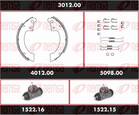 Remsa 3012.00 - Bremžu loku komplekts autodraugiem.lv