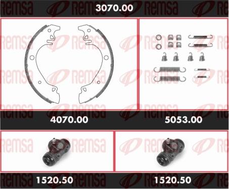 Remsa 3070.00 - Bremžu loku komplekts autodraugiem.lv