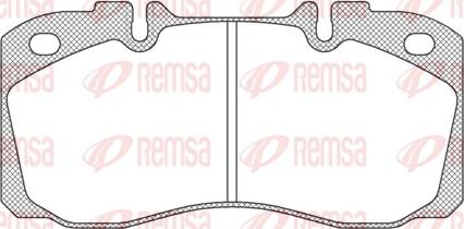 Remsa JCA 640.00 - Bremžu uzliku kompl., Disku bremzes autodraugiem.lv