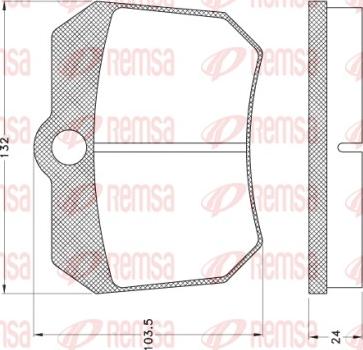 Remsa JCA 1005 - Bremžu uzliku kompl., Disku bremzes autodraugiem.lv