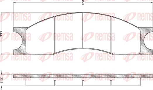 Remsa JCA 1001 - Bremžu uzliku kompl., Disku bremzes autodraugiem.lv