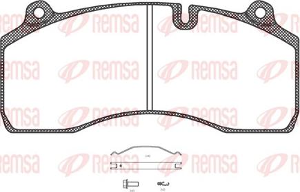 Remsa JCA 1306.00 - Bremžu uzliku kompl., Disku bremzes autodraugiem.lv