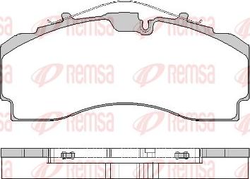 Remsa JCA 1704.00 - Bremžu uzliku kompl., Disku bremzes autodraugiem.lv