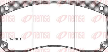 Remsa JCA 346.40 - Bremžu uzliku kompl., Disku bremzes autodraugiem.lv