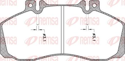 Remsa JCA 245.00 - Bremžu uzliku kompl., Disku bremzes autodraugiem.lv