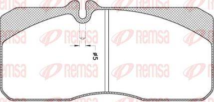 Remsa JCA 278.20 - Bremžu uzliku kompl., Disku bremzes autodraugiem.lv