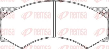 Remsa JCA 277.00 - Bremžu uzliku kompl., Disku bremzes autodraugiem.lv