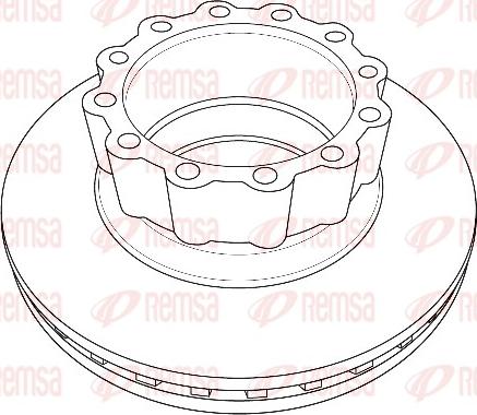Remsa NCA1229.20 - Bremžu diski autodraugiem.lv