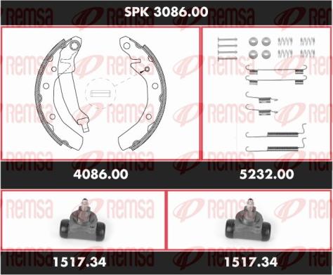 Remsa SPK 3086.00 - Bremžu loku komplekts autodraugiem.lv