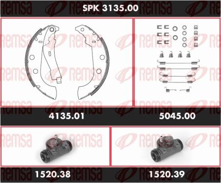 Remsa SPK 3135.00 - Bremžu loku komplekts autodraugiem.lv